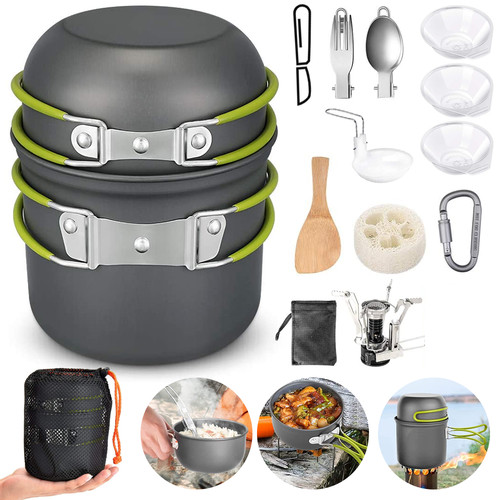 14tlg camping kochgeschirr set - 14tlg,