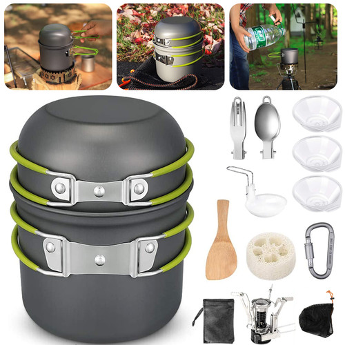 14tlg camping kochgeschirr set - 14tlg,