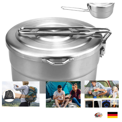 Edelstahl camping kochgeschirr - edelstahl,